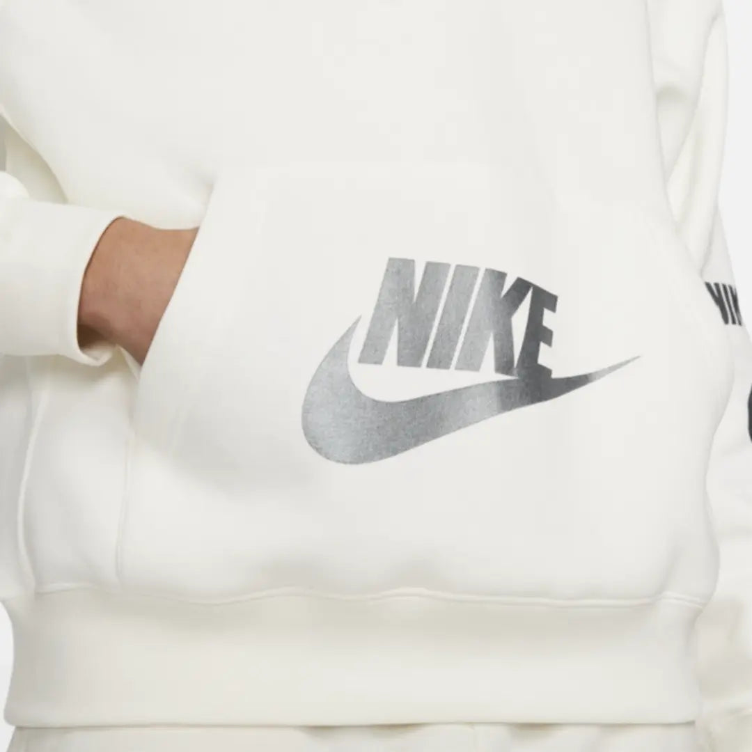 Nike Sportswear Standard Issue Fleece Pullover Hoodie 'White/Cotton'