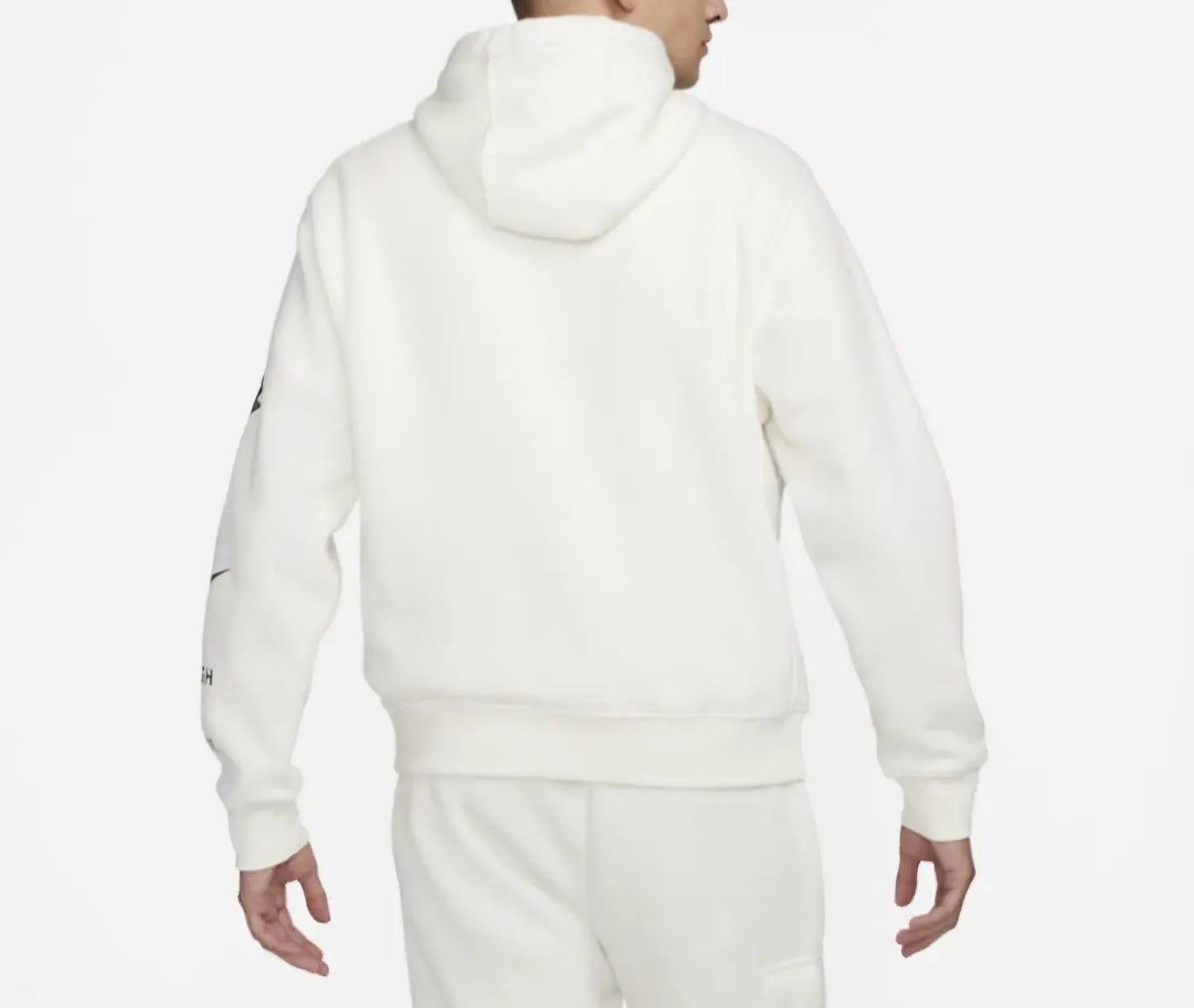 Nike Sportswear Standard Issue Fleece Pullover Hoodie 'White/Cotton'