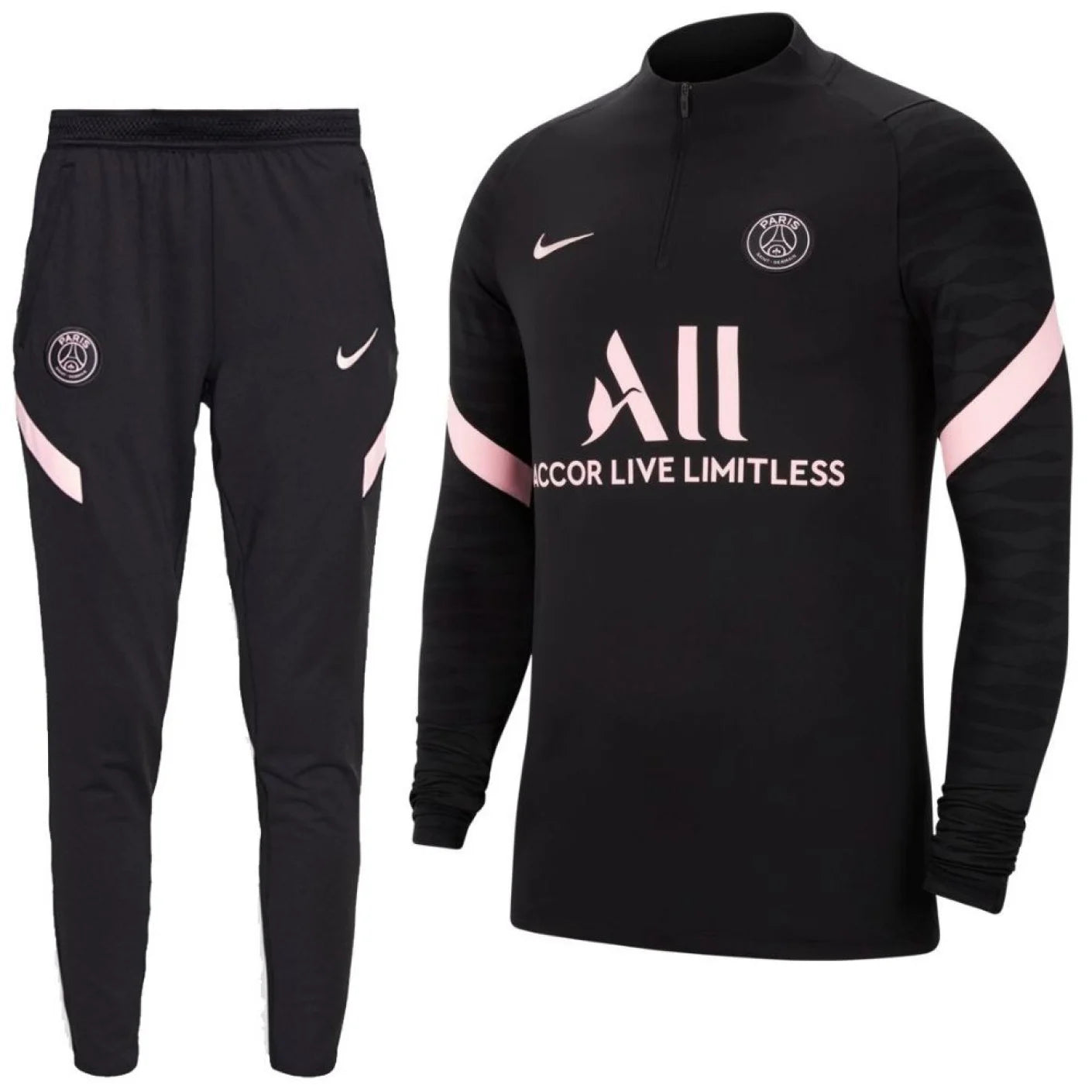 Nike Paris-Saint Germain Strike Drill Tracksuit Top/Joggers
Black/Black-Arctic Punch