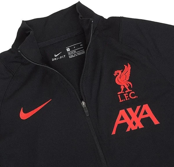 Nike Liverpool FC CL Strike Older Kids Football Tracksuit 'Black/Wolf Grey-Laser Crimson'