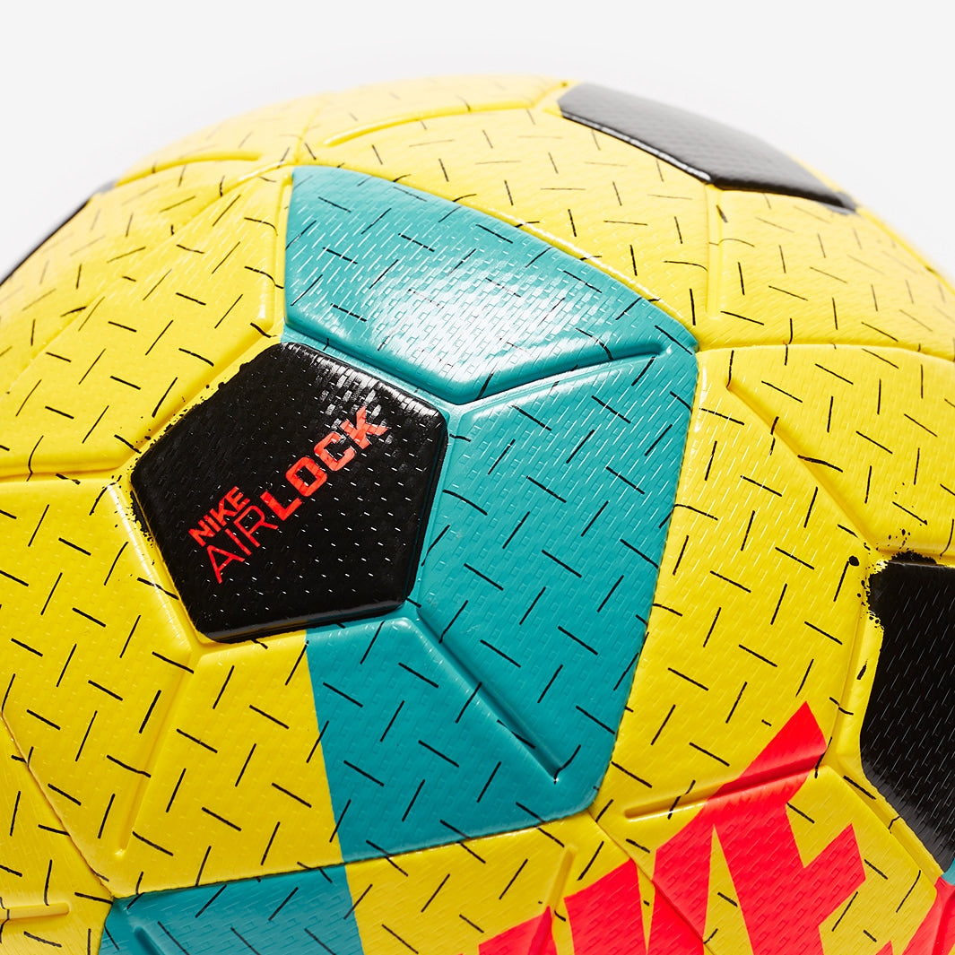 Nike Airlock Street X Football 'Yellow Strike/Black/Bright Crimson'