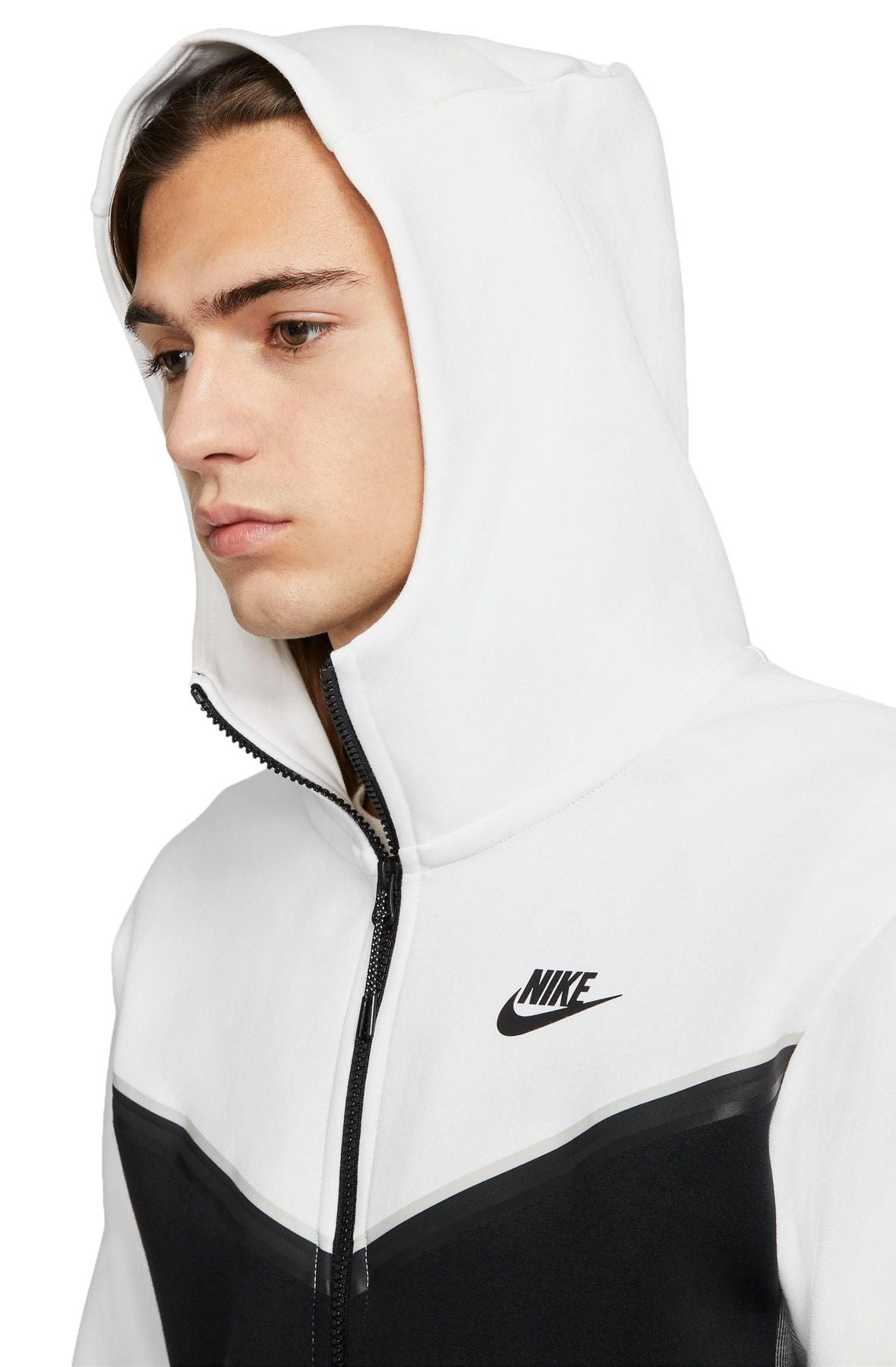 Nike Tech Fleece Full Tracksuit 'White/Black-Carbon Heather-Black'