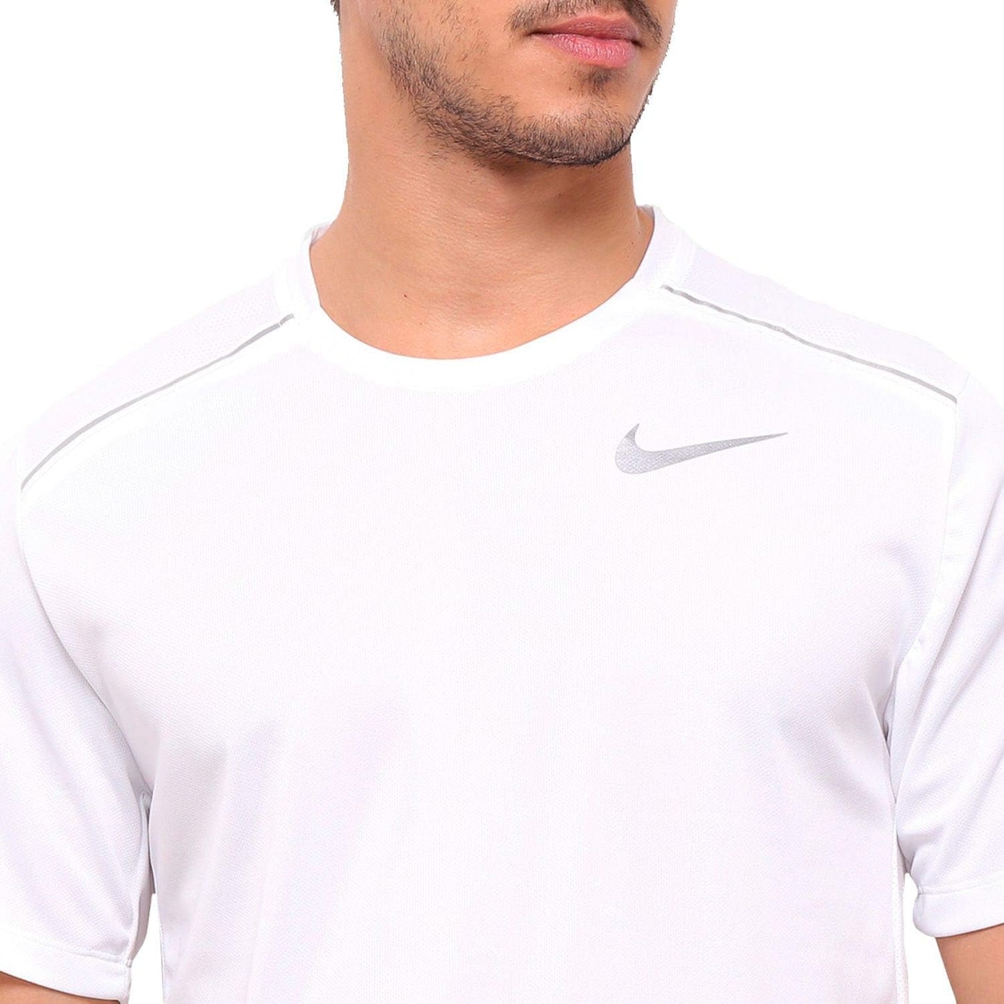 Nike Breathe Dri-Fit Miler 1.0 Running T Shirt 'White/Reflective Silver'