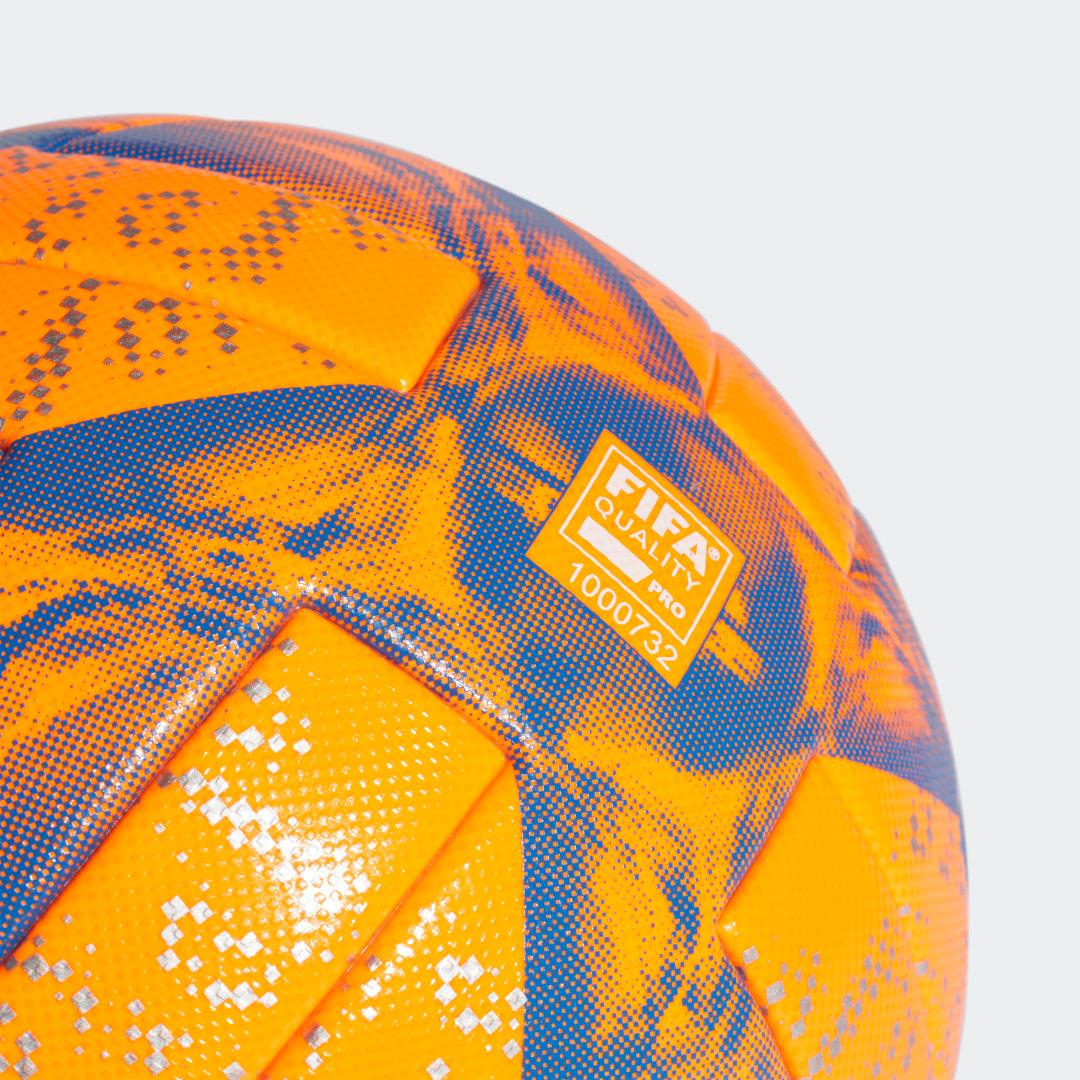 Adidas Conext19 Fifa Approved Official Match Winter Football, 'Solar Orange/Football Blue/White-Silver Metallic'