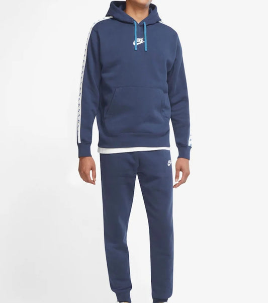 Nike Sportswear Essential Hooded Tracksuit (Blue)