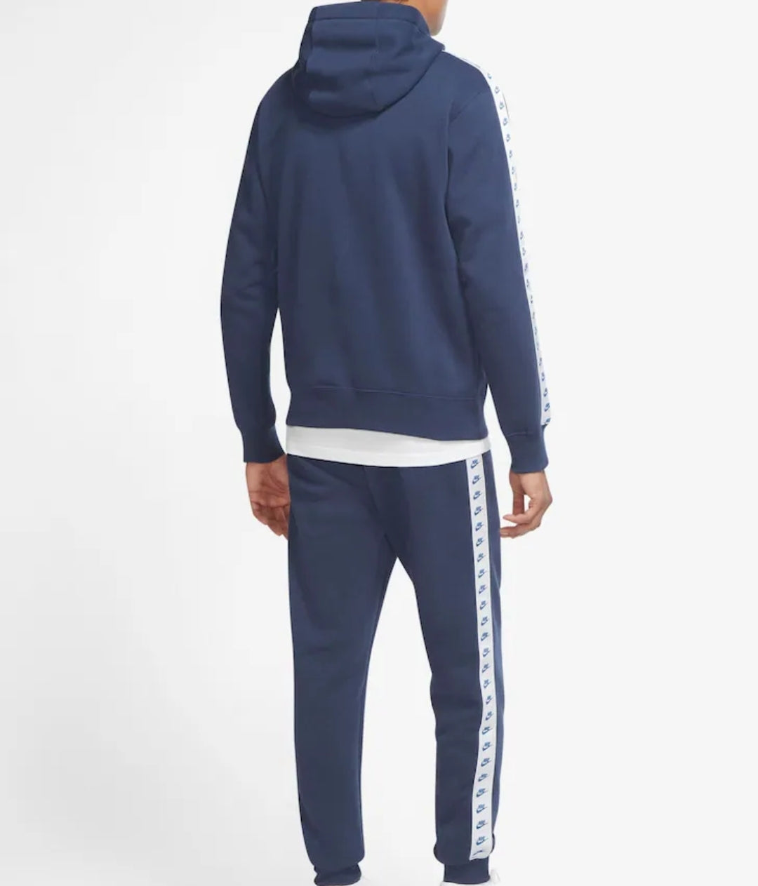 Nike Sportswear Essential Hooded Tracksuit (Blue)