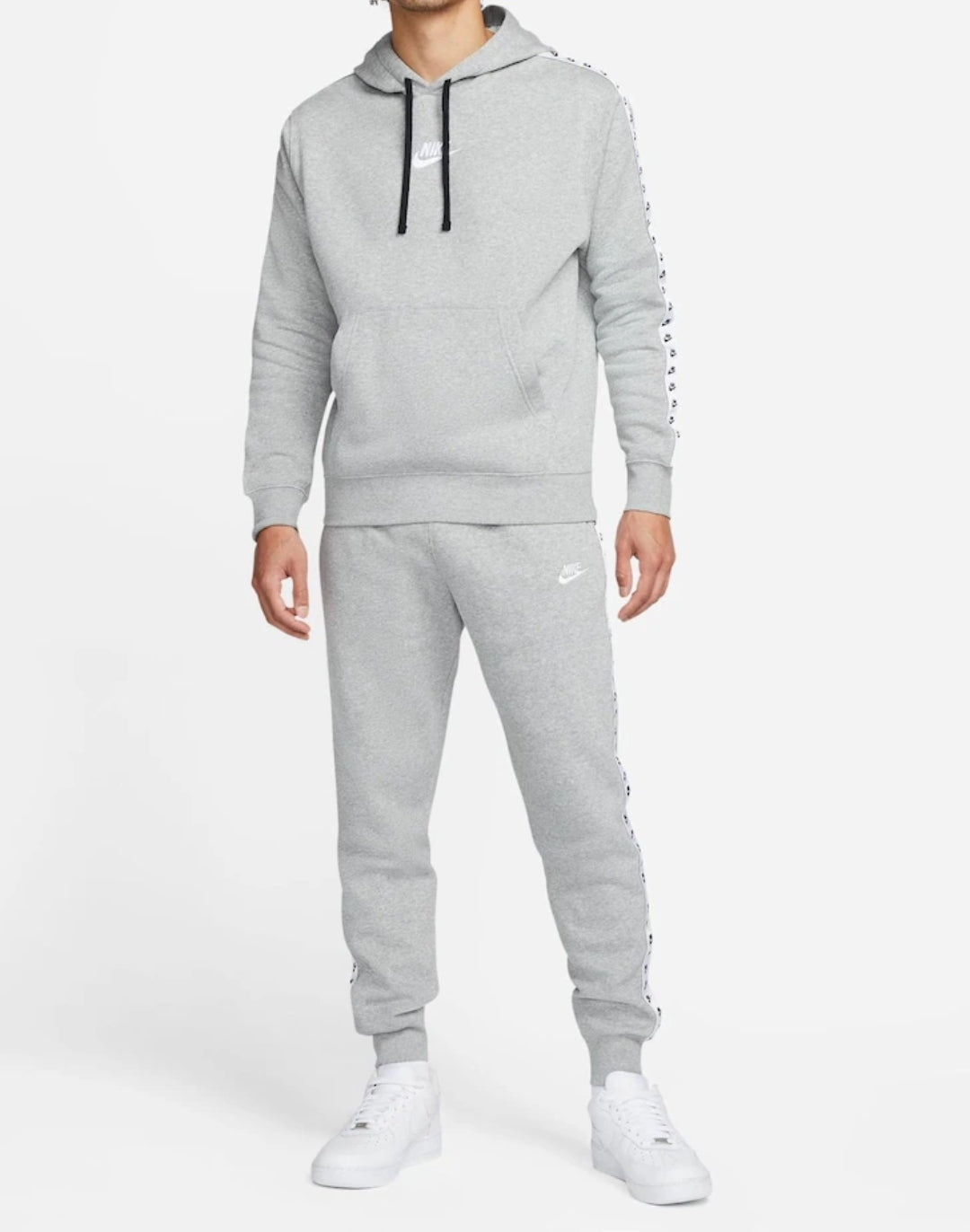 Nike Sportswear Essential Hooded Tracksuit (Grey)