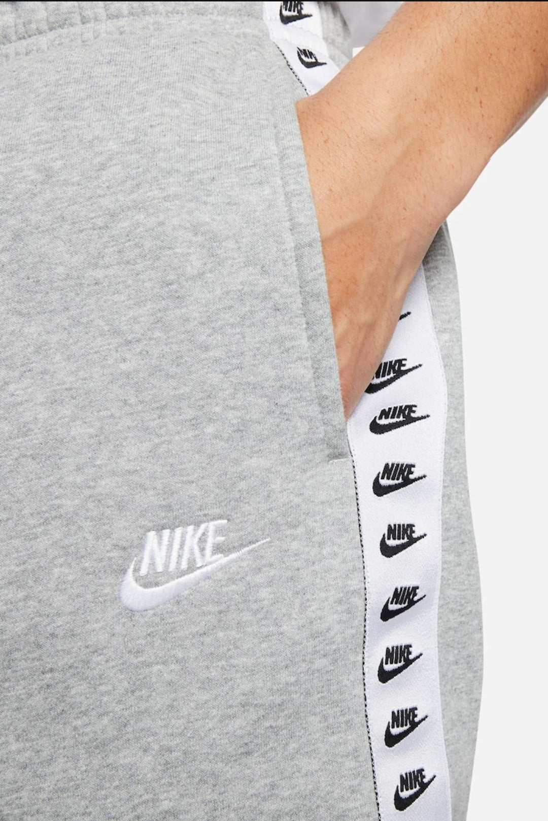 Nike Sportswear Essential Hooded Tracksuit (Grey)