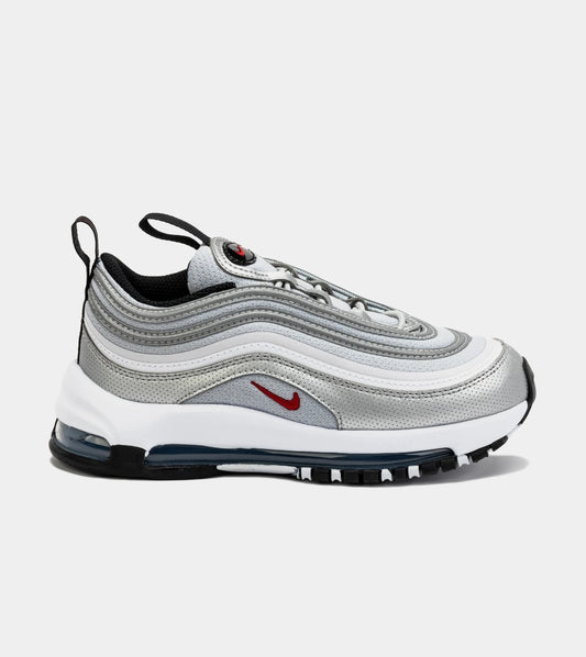 Nike Air Max 97 QS 'Silver Bullet' (PS) Metallic Silver/Varsity Red