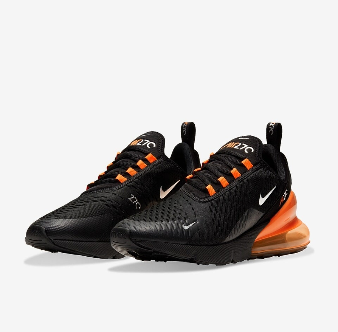 Nike Air Max 270 'Black/Metallic Silver-Total Orange'