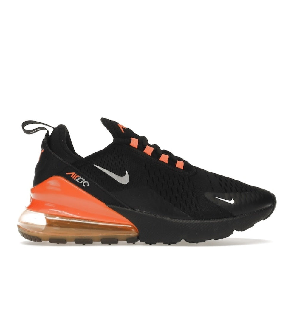 Nike Air Max 270 'Black/Metallic Silver-Total Orange'