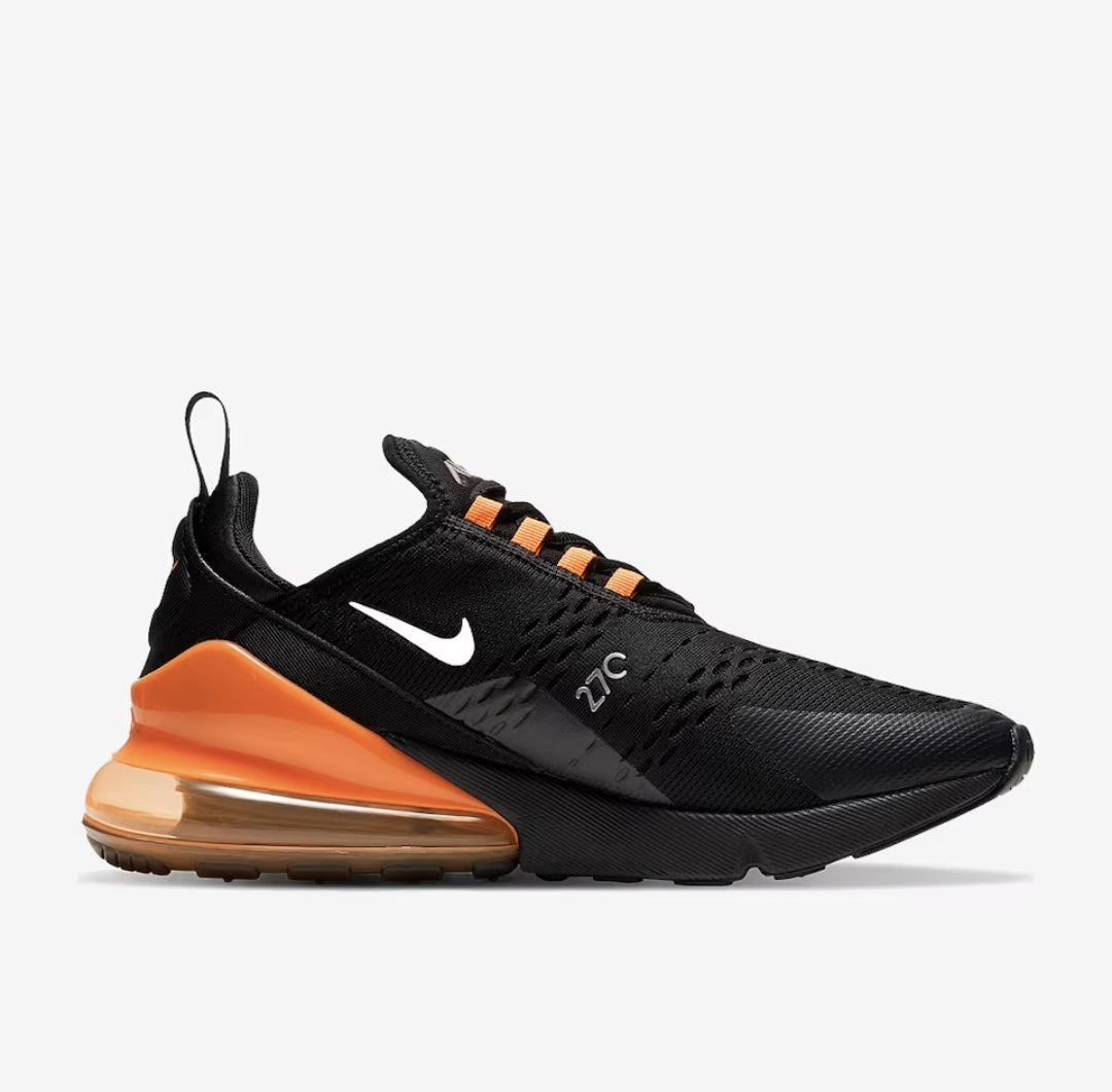 Nike Air Max 270 'Black/Metallic Silver-Total Orange'