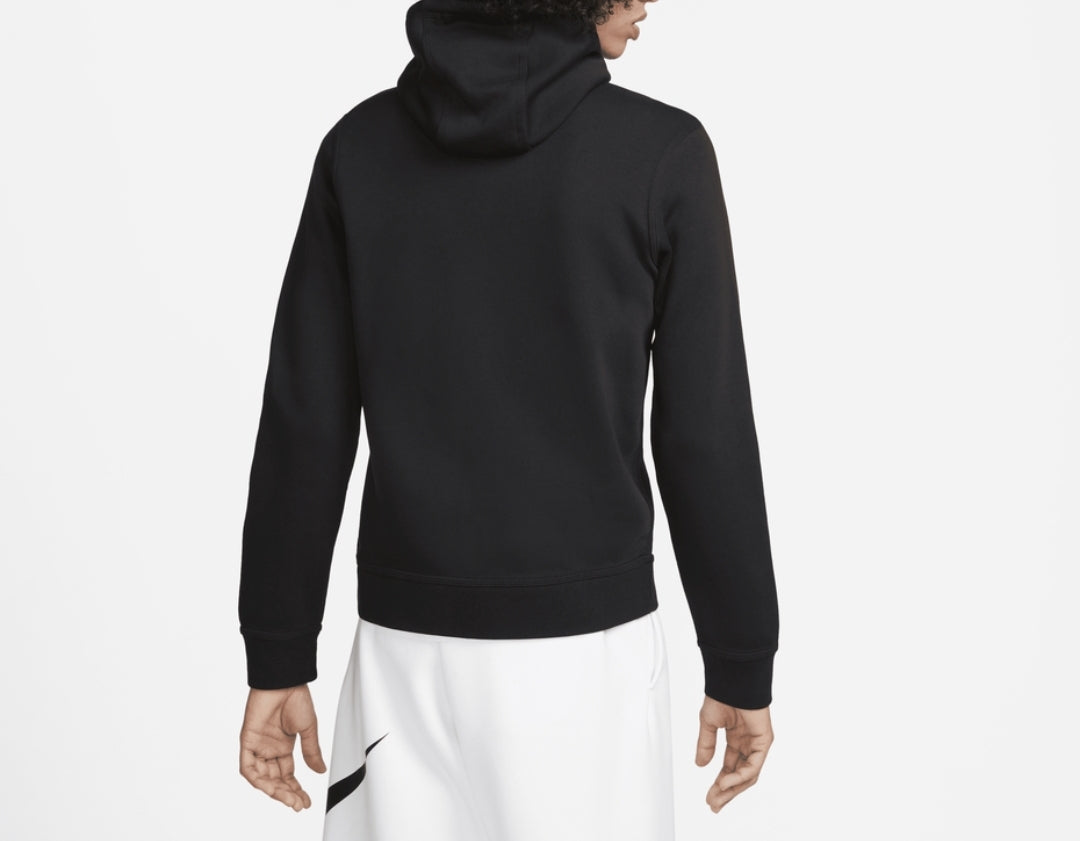 Nike Club Fleece Tracksuit (Zip Hoodie/Joggers) 'Black/Black-White'