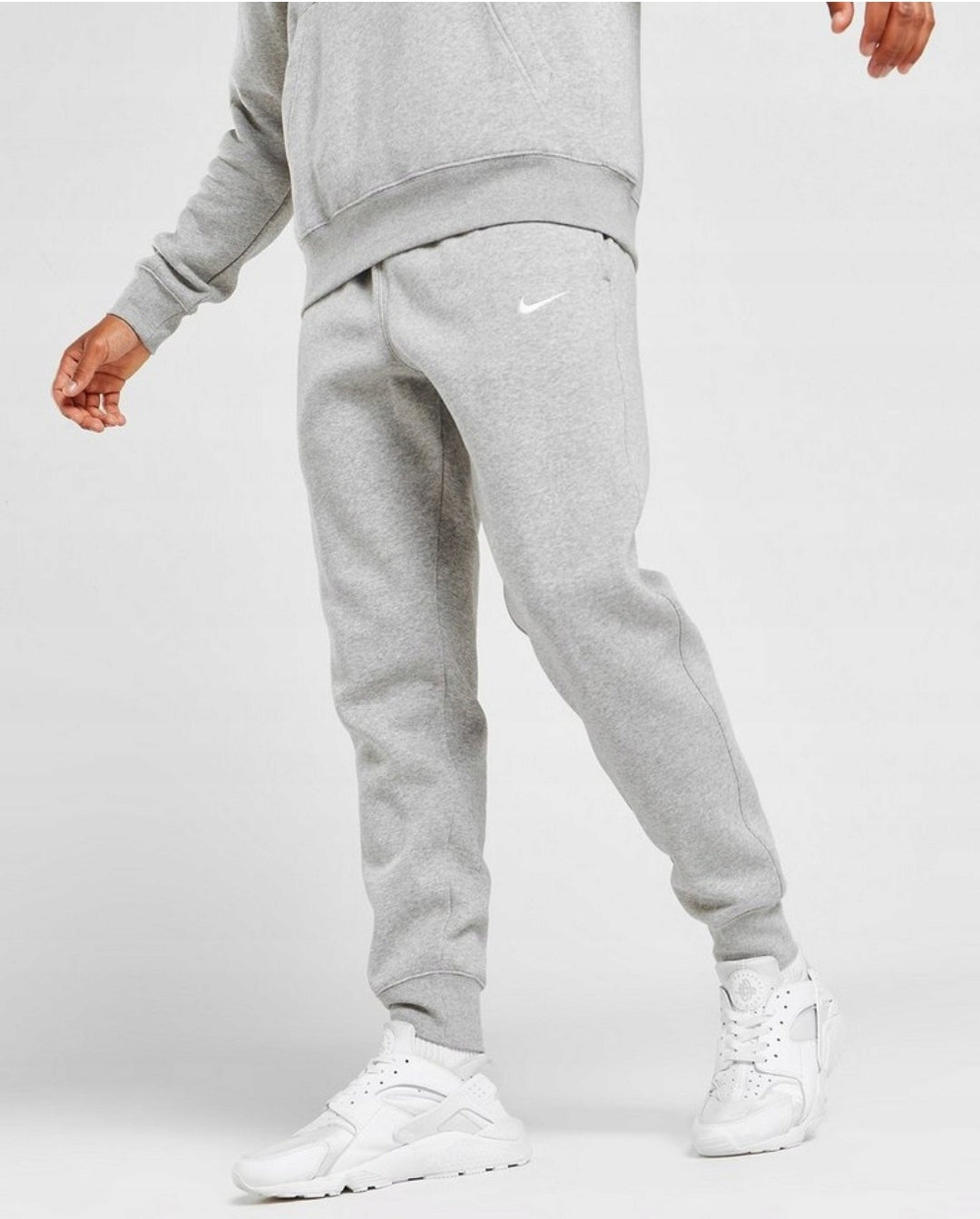 Nike Club Fleece Tracksuit (Pullover Hoodie/Joggers) 'Grey/Grey-White'