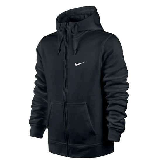 Nike Club Fleece Tracksuit (Zip Hoodie/Joggers) 'Black/Black-White'