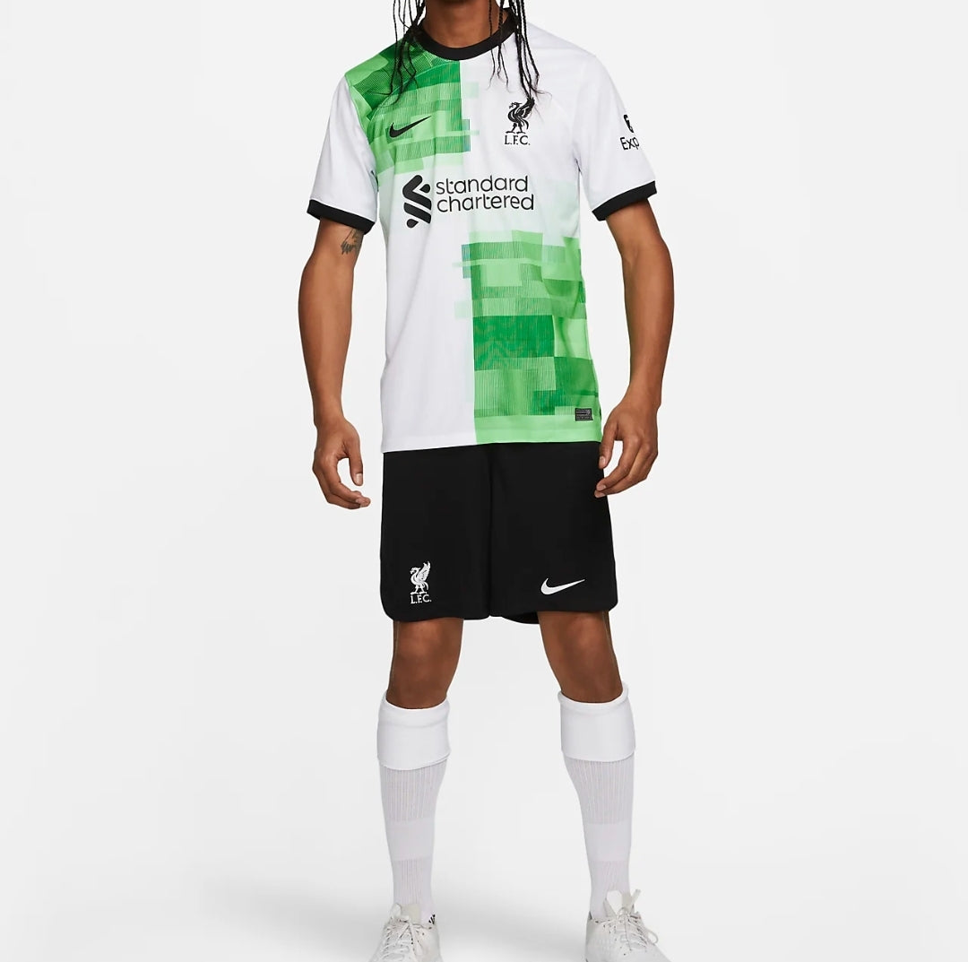 Liverpool F.C. Nike 23/24 Stadium Away Men's Dri-Fit Football Shirt 'White/Green Spark-Black'