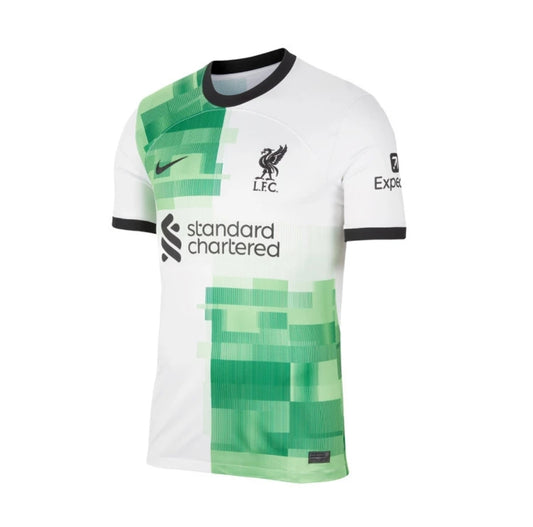 Liverpool F.C. Nike 23/24 Stadium Away Men's Dri-Fit Football Shirt 'White/Green Spark-Black'