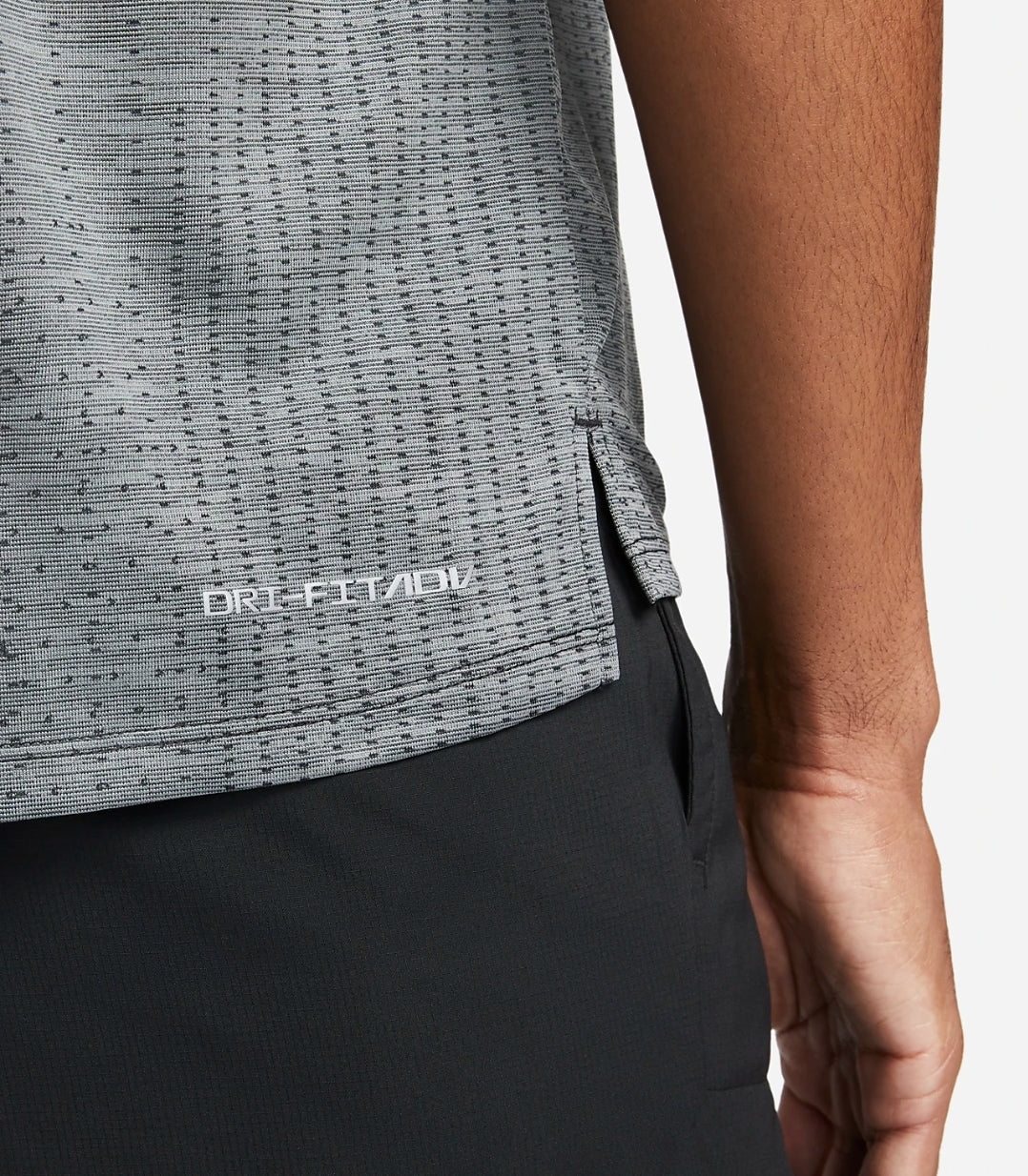 Nike Tech Knit Dri-Fit ADV Short-Sleeve Running Top 'Black/Smoke Grey'