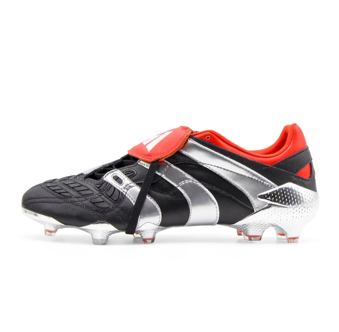 Adidas Predator Accelerator FG 'Pro:Direct Soccer 25 Year Anniversary' 'Core Black/Metallic Silver-Red'