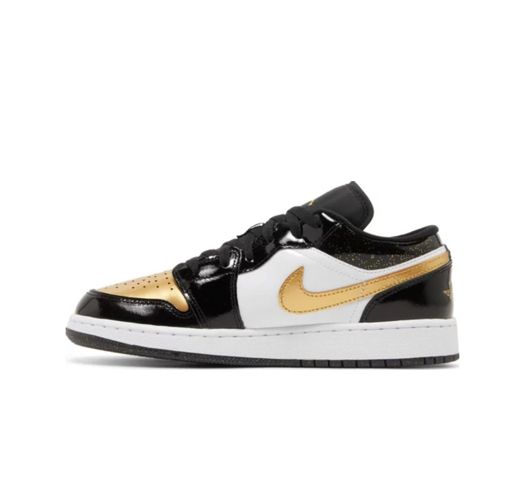 Air Jordan Low SE (GS) "Gold Toe" 'Black/Metallic Gold-White'