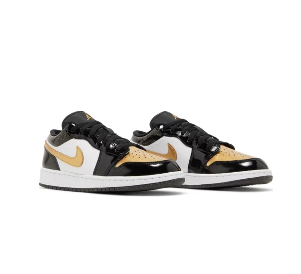 Air Jordan Low SE (GS) "Gold Toe" 'Black/Metallic Gold-White'