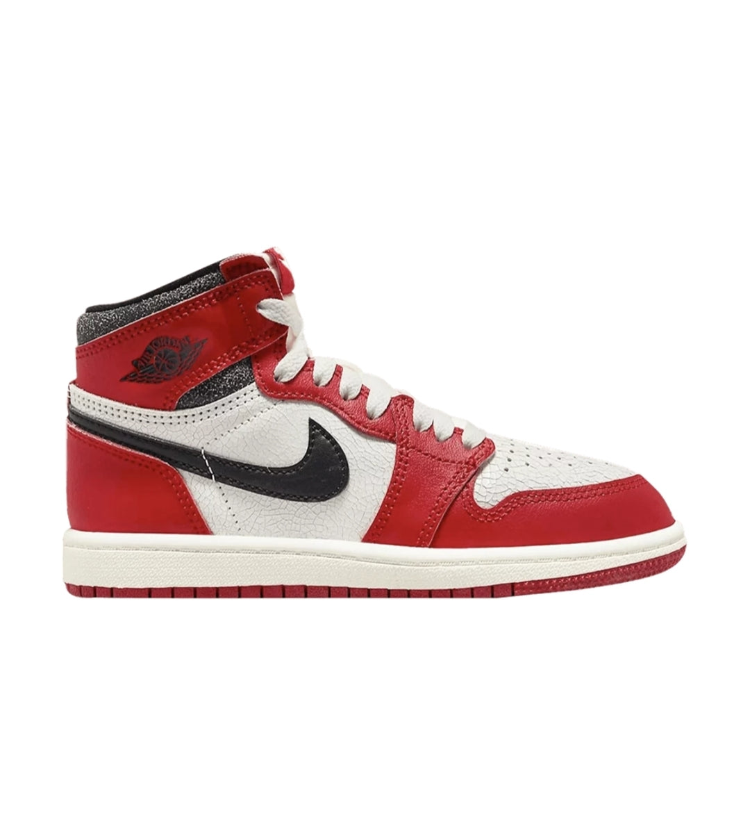 Air Jordan 1 Retro High OG (PS) "Chicago Lost & Found" 'Varsity Red/Black-Sail-Muslin'