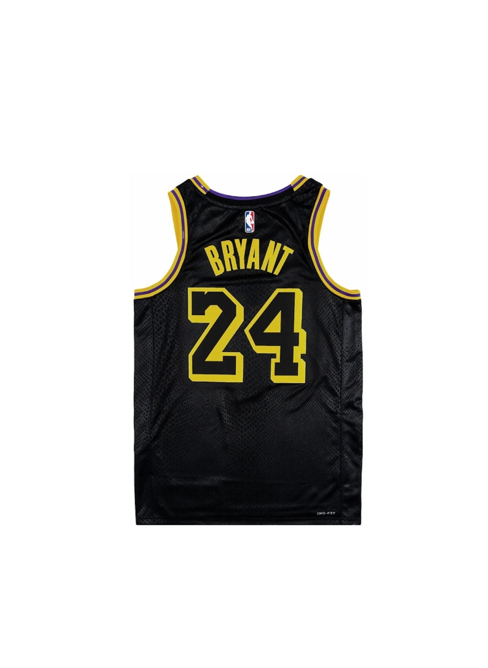 Nike Dri-Fit Kobe Bryant Los Angeles Lakers City Edition Swingman Jersey 'Black/Yellow-Purple'