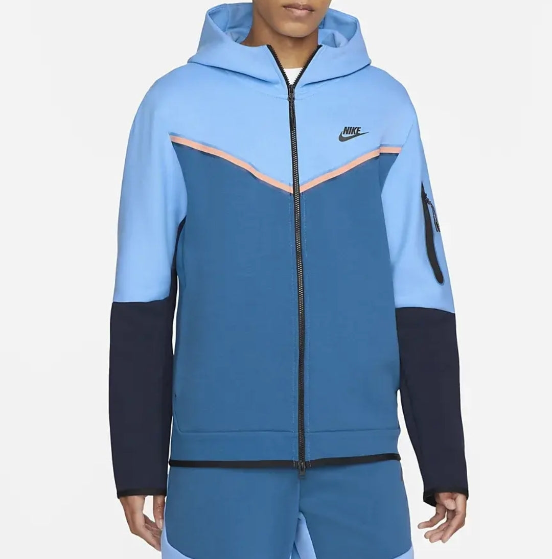 Nike Tech Fleece Full Tracksuit 'University Blue/Dark Marina Blue-Obsidian-Black'