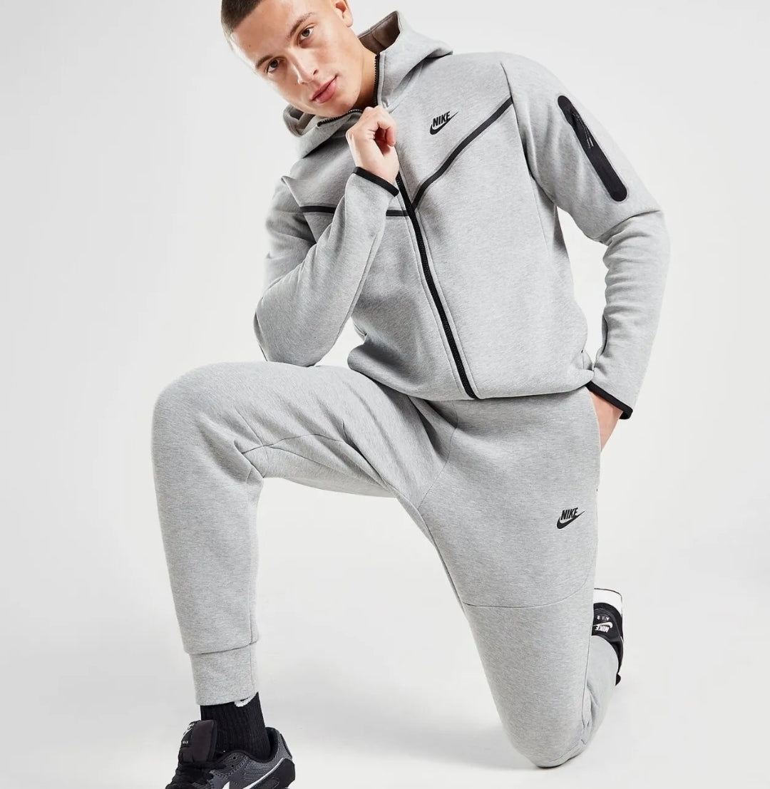 Nike Tech Fleece Full Tracksuit 'Dark Grey Heather/Black'