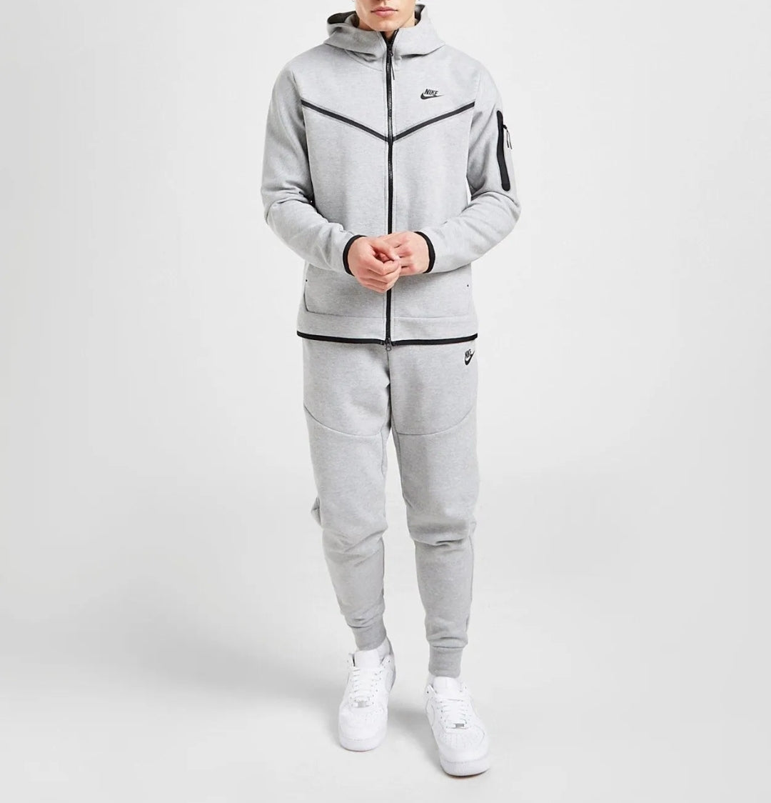 Nike Tech Fleece Full Tracksuit 'Dark Grey Heather/Black'