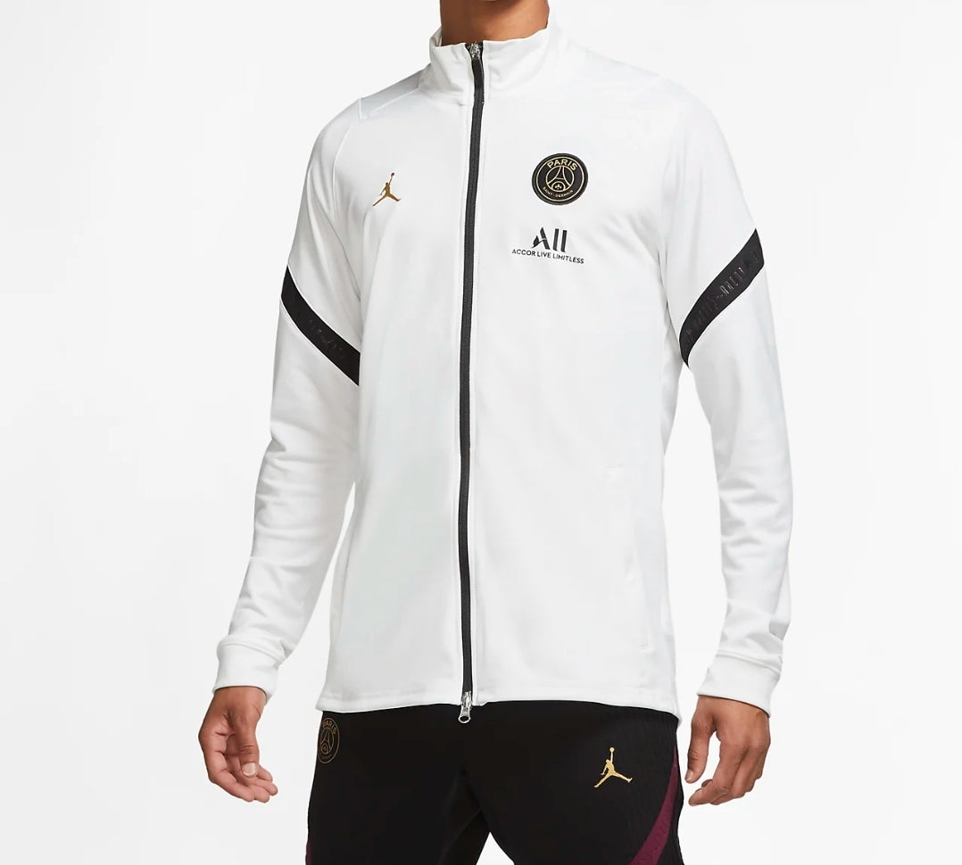 Jordan X Paris Saint Germain Dri-Fit Strike Tracksuit 'White/Black-Truly Gold'