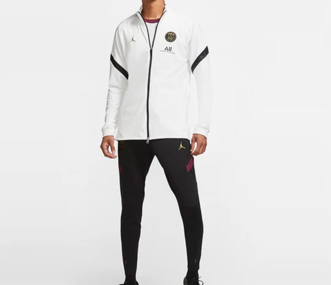 Jordan X Paris Saint Germain Dri-Fit Strike Tracksuit 'White/Black-Truly Gold'