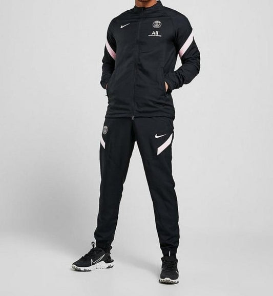 Nike Paris Saint-Germain 'PSG' Strike Dri-Fit Football Tracksuit 'Black/Pink'