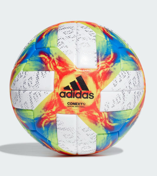 Adidas Conext 19 Official Fifa Quality Pro Match Football, 'White/Solar Yellow/Solar Red-Football Blue'