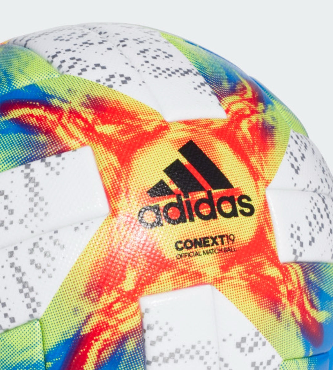 Adidas Conext 19 Official Fifa Quality Pro Match Football, 'White/Solar Yellow/Solar Red-Football Blue'