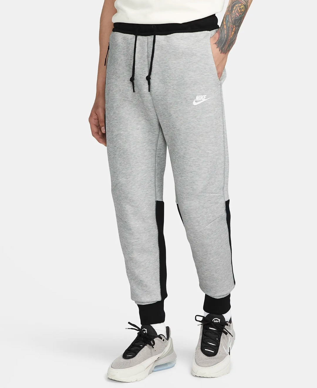 Nike Sportswear Tech Fleece Windrunner Tracksuit 'Dark Grey Heather/Black-White'