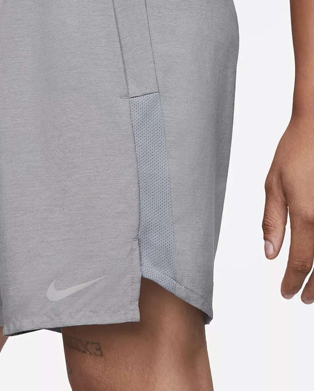 Nike Challenger Dri-Fit 7Inch Brief-Lined Running Shorts 'Grey Heather/Reflective Silver'