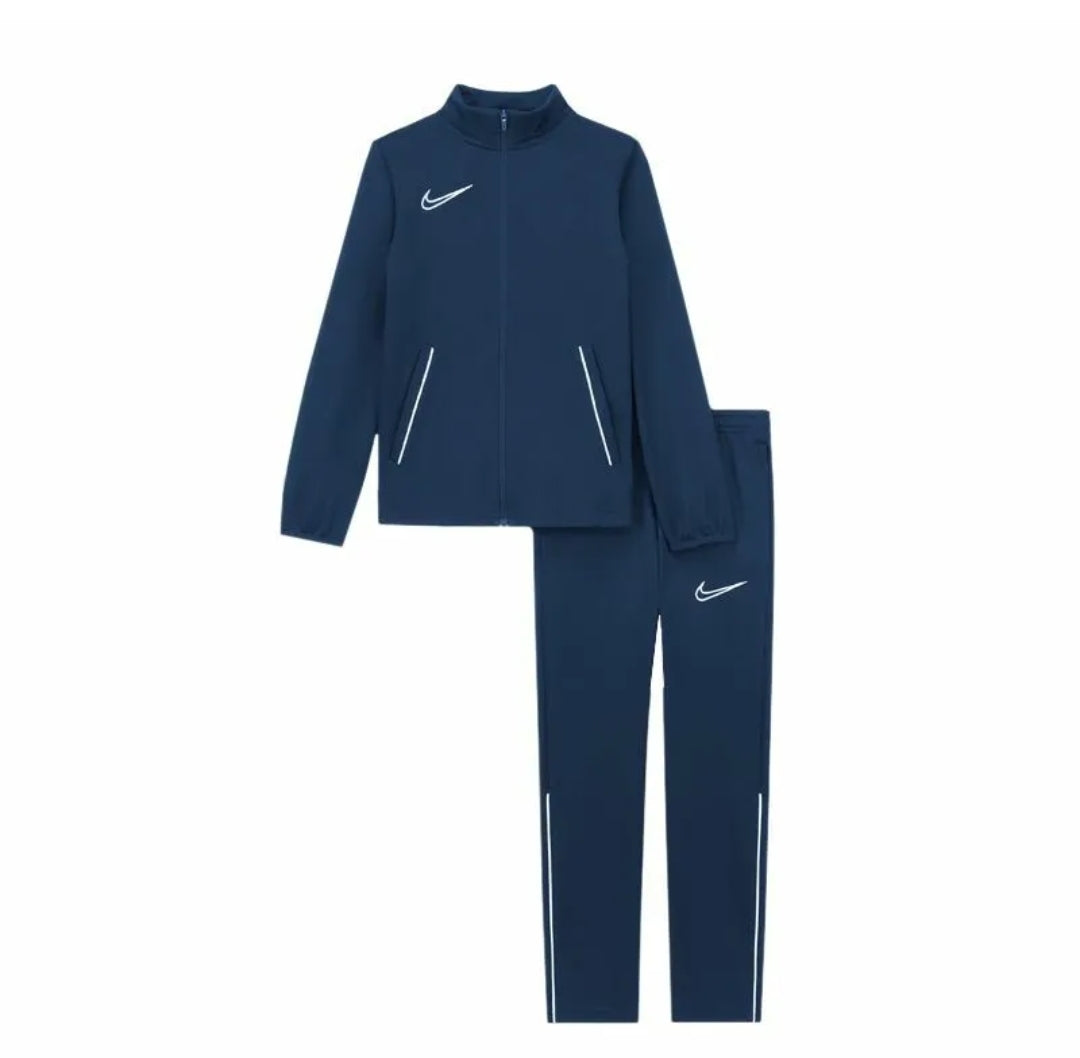 Nike Dri-Fit Academy Knit Tracksuit 'Obsidian/White-White'