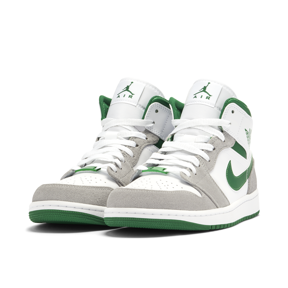 Air Jordan 1 Mid SE 'White/Pine Green-Smoke Grey'