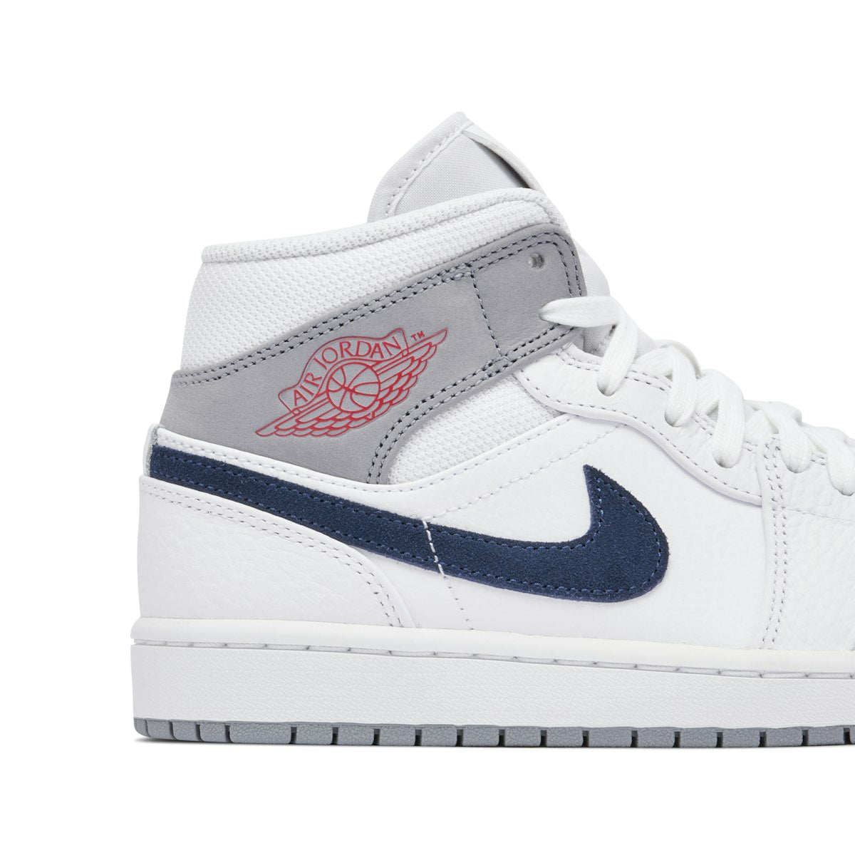 Air Jordan 1 Mid 'Paris' 'White/Midnight Navy'