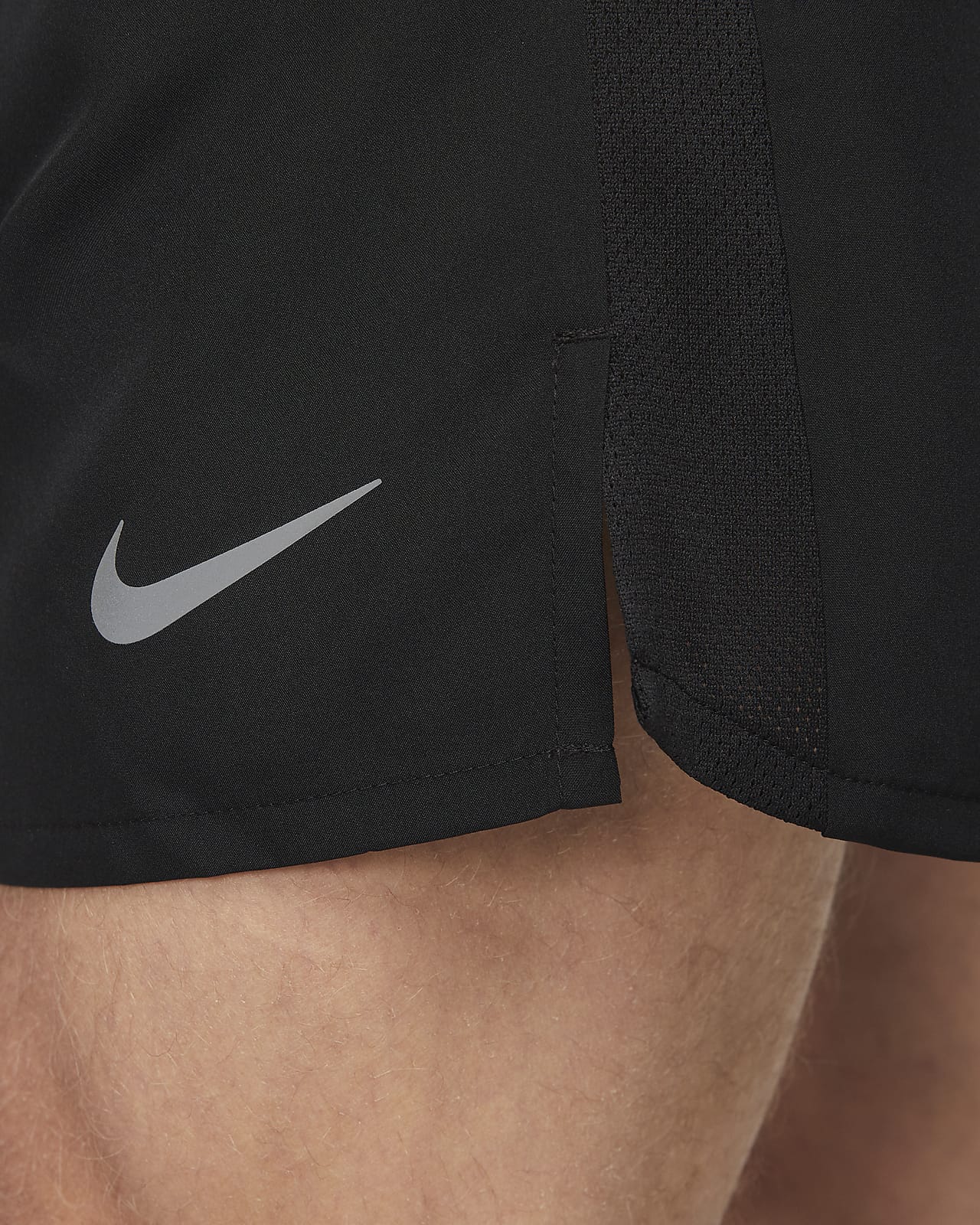 Nike Challenger Dri-Fit 7Inch Brief-Lined Running Shorts 'Black/Reflective Silver'