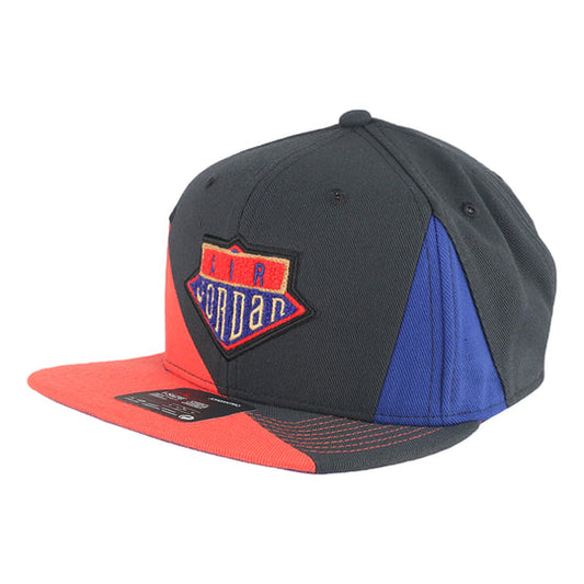 Air Jordan Pro Jumpman Snapback Cap 'Black/Black-Infrared-Blue'