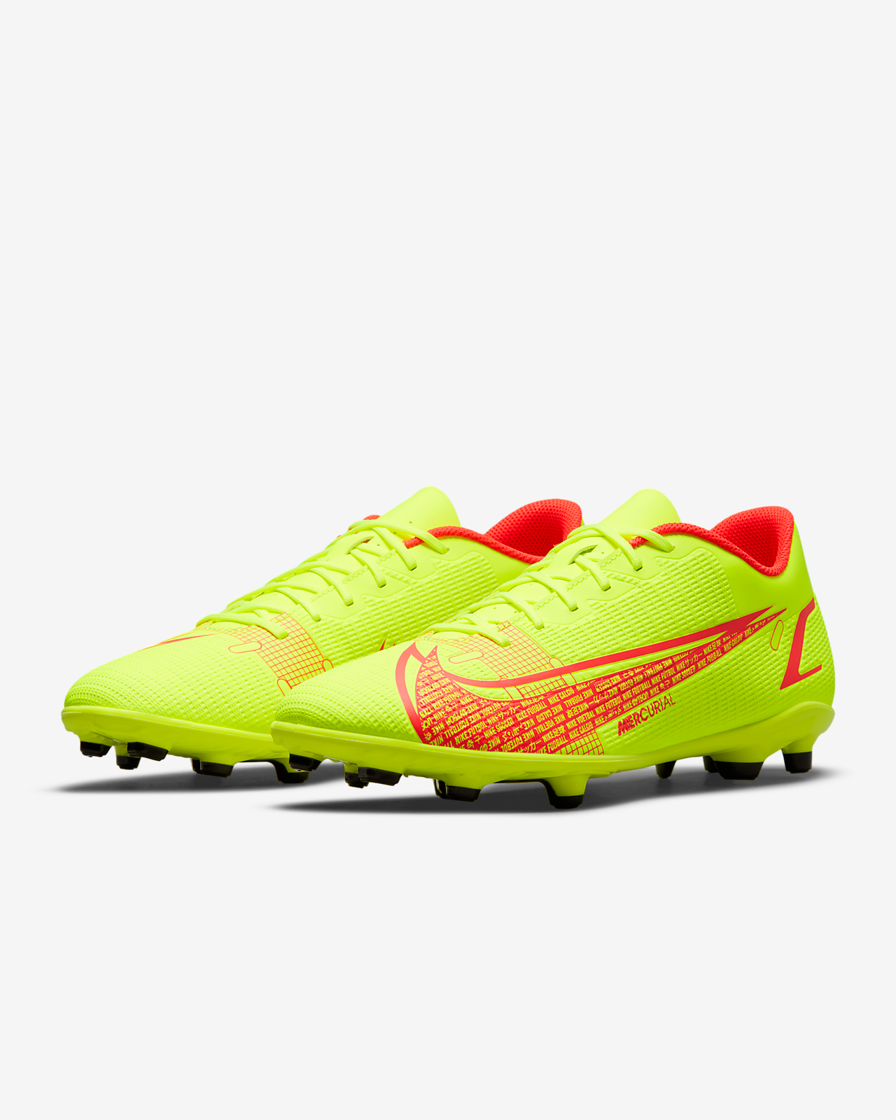 Nike Vapor 14 Club FG/MG 'Volt/Bright Crimson'