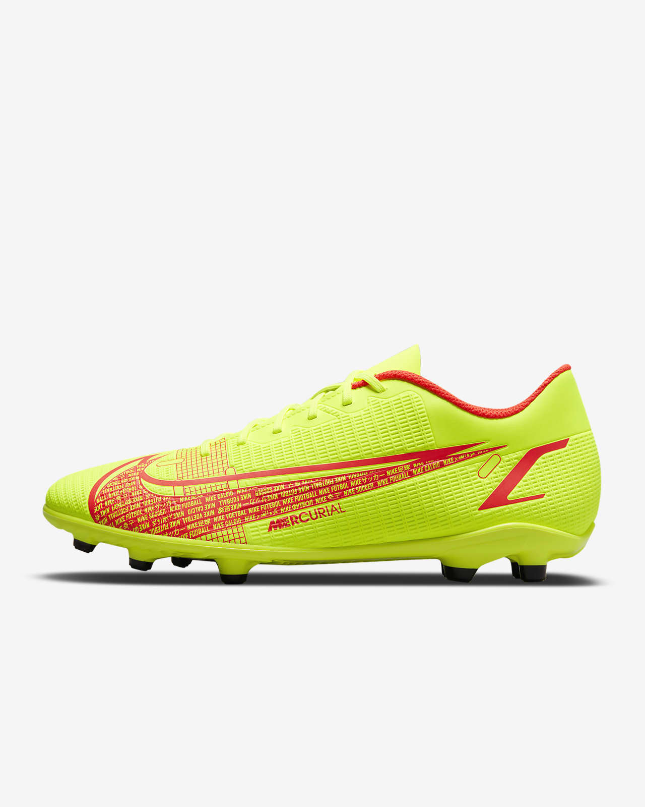 Nike Vapor 14 Club FG/MG 'Volt/Bright Crimson'