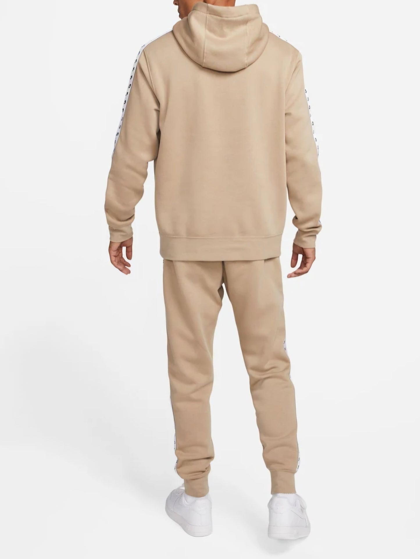 Nike Sportswear Essential Hooded Tracksuit (Beige)