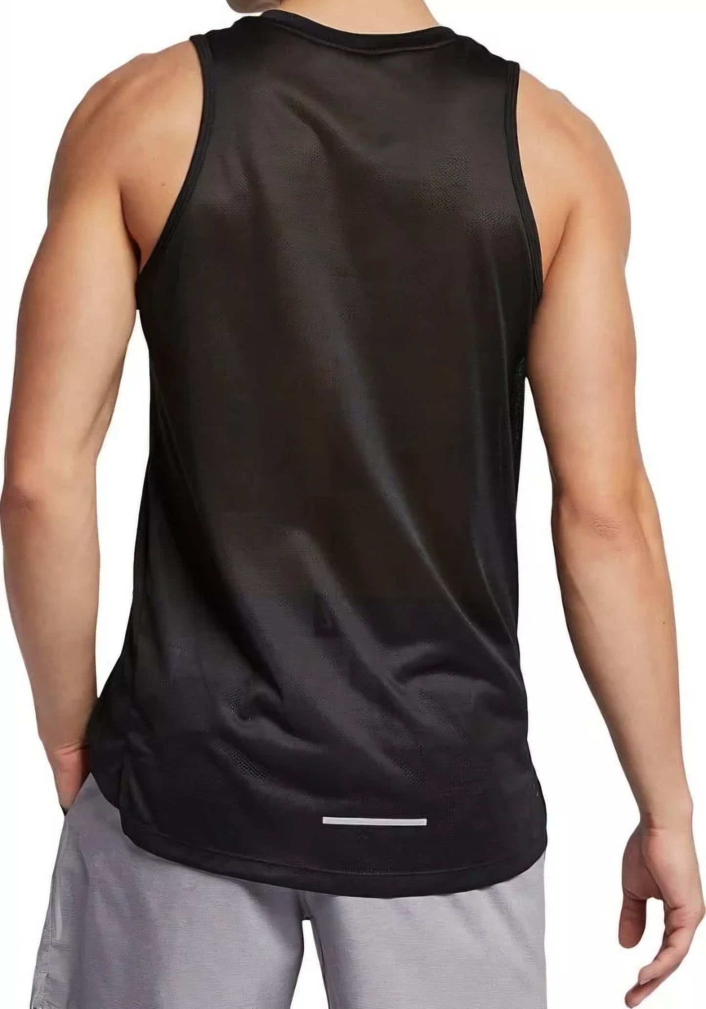 Nike Dri-Fit Miler Tank Sleeveless Running Vest 'Black/Reflective Silver'