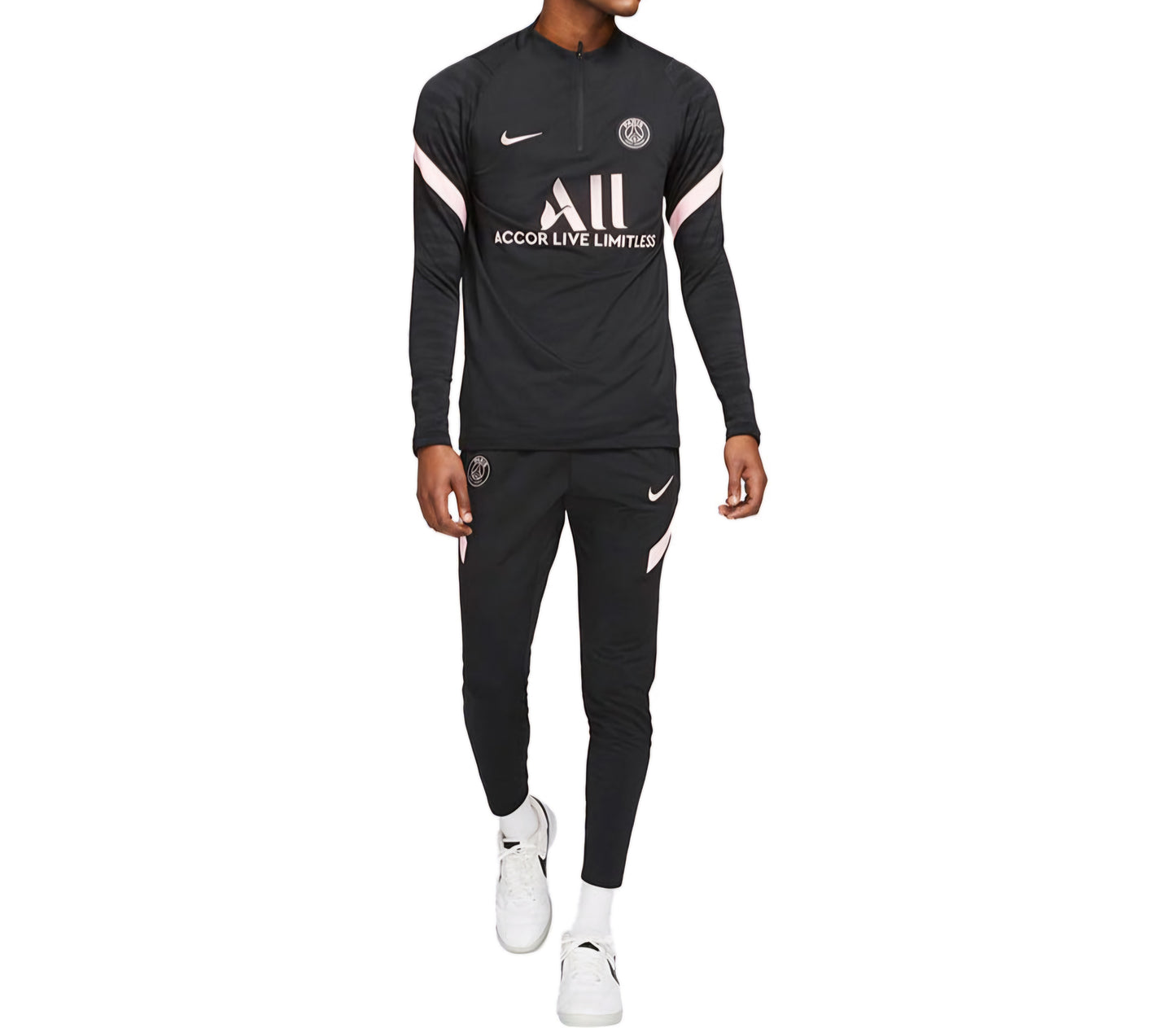 Nike Paris-Saint Germain Strike Drill Tracksuit Top/Joggers
Black/Black-Arctic Punch