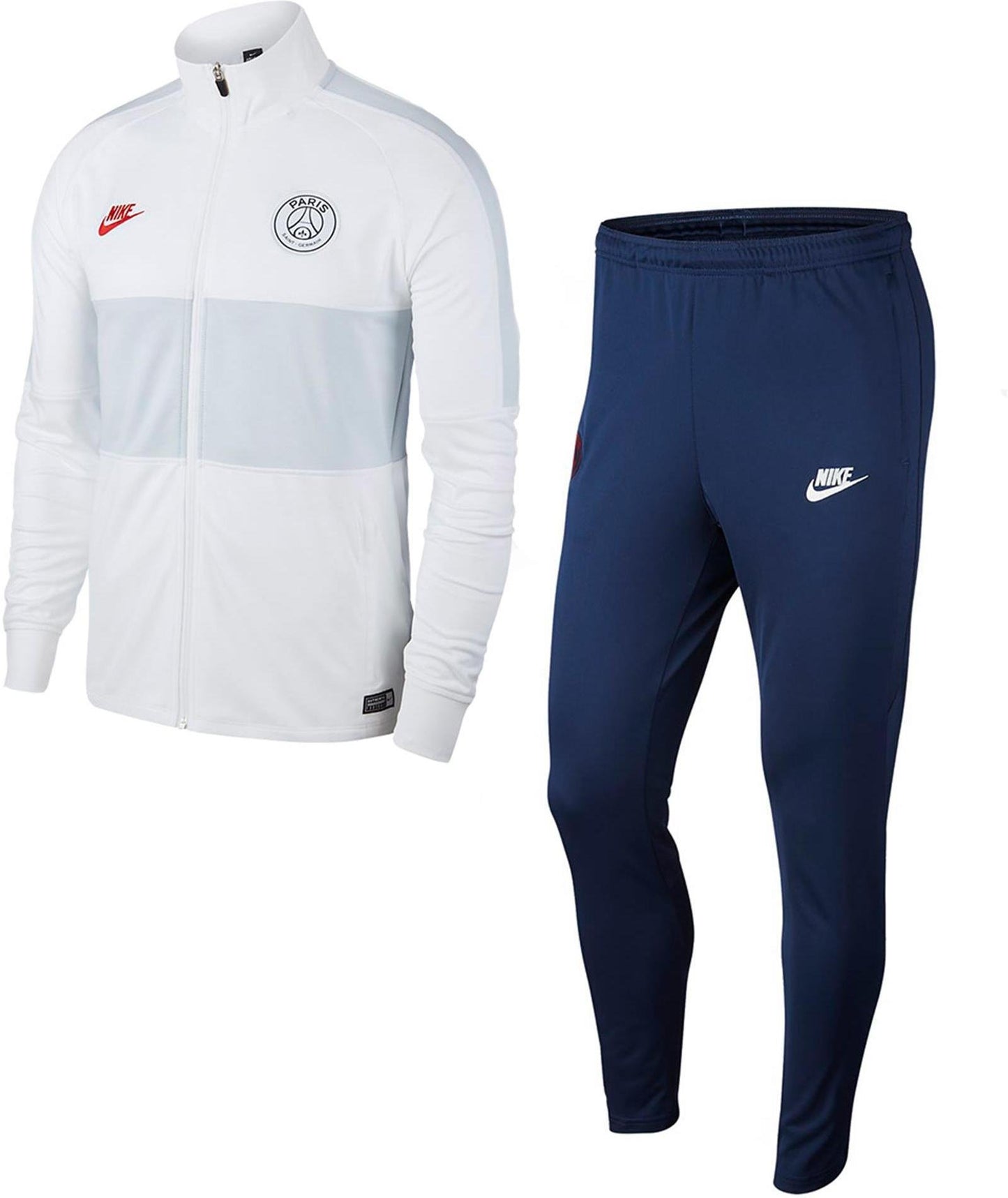 Nike Paris Saint-Germain 'PSG' Dri-Fit Strike Tracksuit 'White/University Red-Midnight Navy'