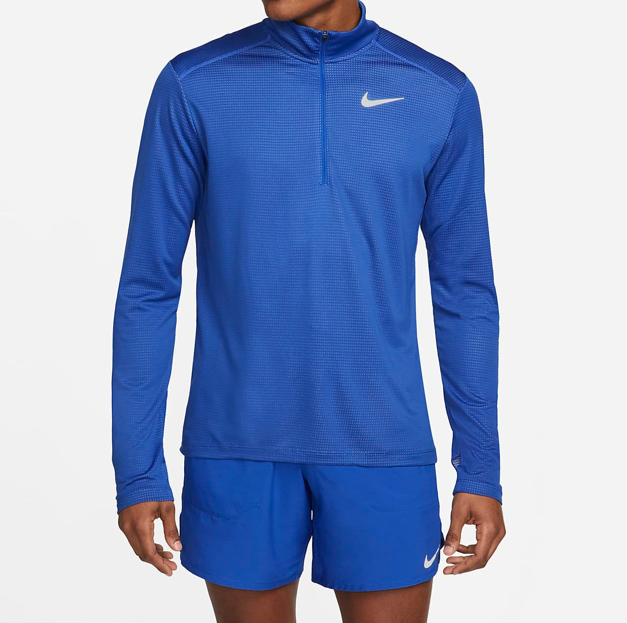 Nike Pacer Dri-Fit 1/2-Zip Running Top 'Game Royal/Light Smoke Grey'