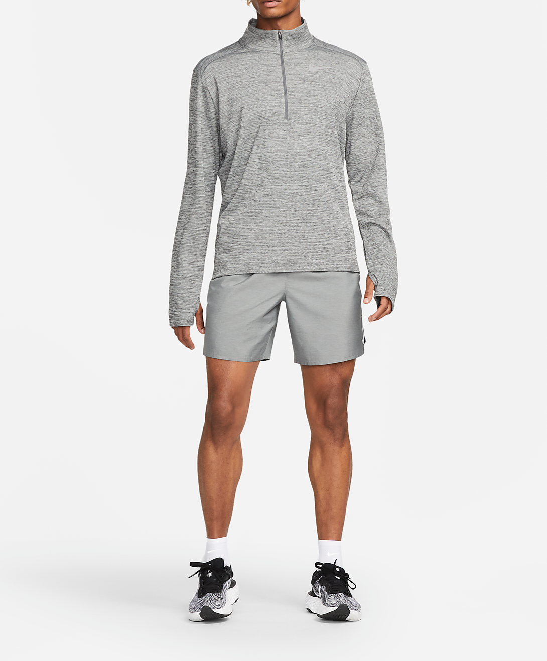 Nike Dri-Fit Pacer 1/2-Zip Running Top 'Iron Grey/Grey Fog'